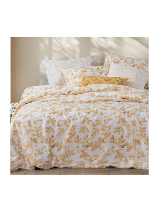 Nef-Nef Homeware Sencil Σετ Σεντόνια Διπλά 200x270εκ. Χρυσό (4τμχ)