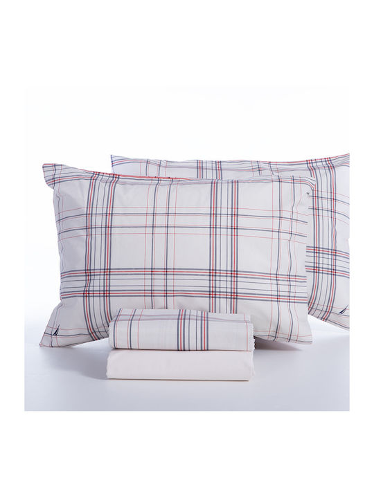 Nef-Nef Homeware Сет Чаршафи 240x270см. Nautica Navigate Екрю 4бр
