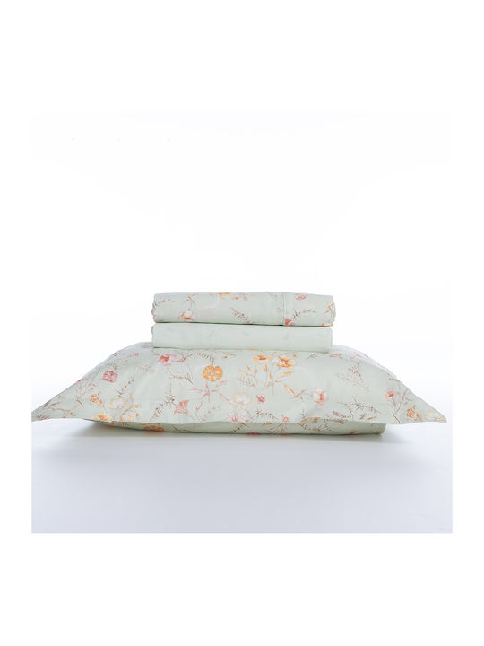 Nef-Nef Homeware Bettwäsche-Set 240x270cm. Mimosa Mimosa Green 4Stück
