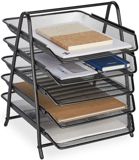 Organizator Documente Suport Birou 5 Compartimente 37,5 X 30 X 35,5 Cm