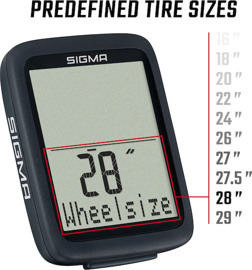 Sigma Sport BC 8.0 Wl Ασύρματο Κοντέρ Ποδηλάτου