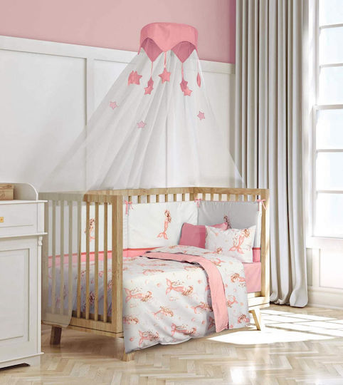 Greenwich Polo Club Baby Sheets Set Crib Cotton Gray 130x170cm 3pcs