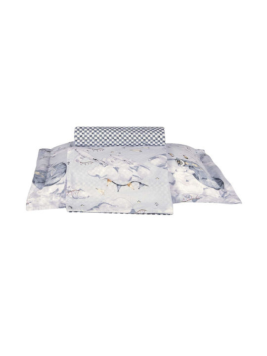 Greenwich Polo Club Sheet Set Single Cotton Grey 170x260cm 3pcs
