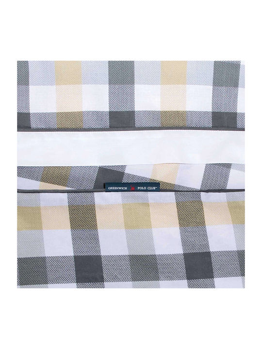 Greenwich Polo Club Bettwäsche-Set Überdoppel 240x260cm. 2265 Beige, Grey 4Stück