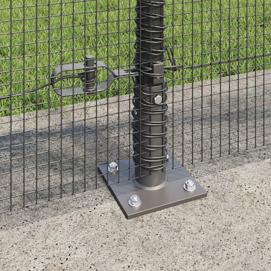 vidaXL Garden Fencing Material 1pcs Gray