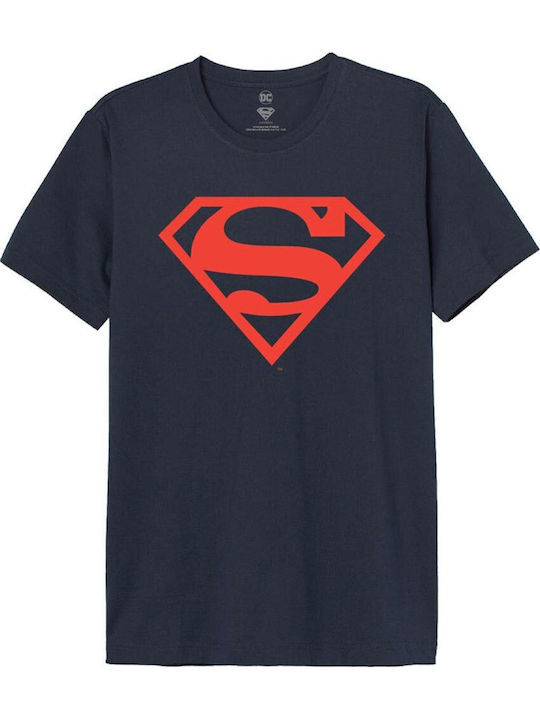 Cotton Division T-shirt Superman Blau Baumwolle