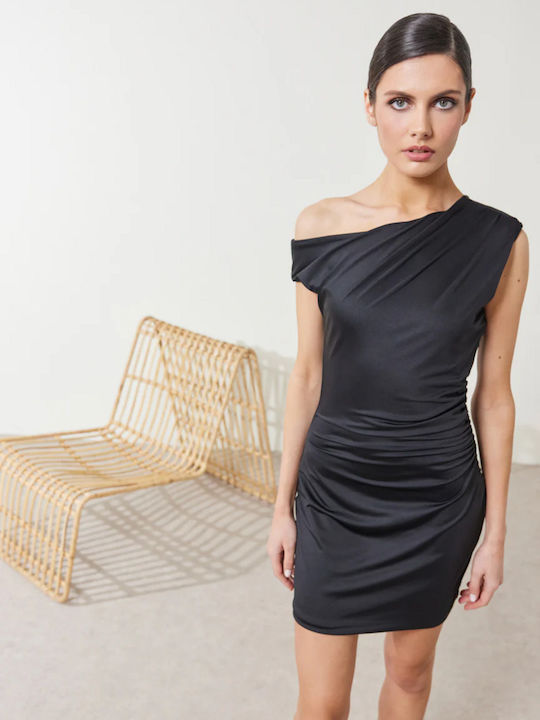 Rosalie Rochie De Vară Mini De Seară Neagră
