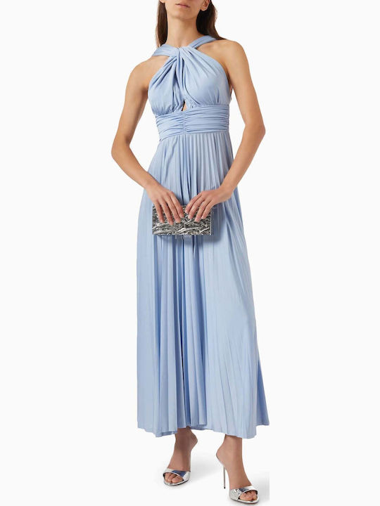 Summer Maxi Dress for Wedding and Christening Light Blue
