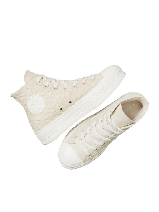 Converse Taylor Flatforms Sneakers Μπεζ