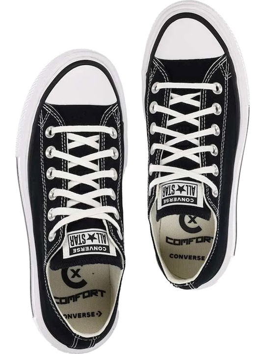 Lift Double Damen Flatforms Sneakers Schwarz / Weiß