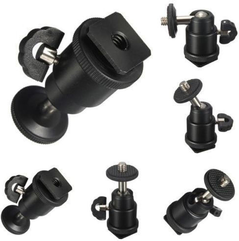 Feelworld Mini-Blitzschuhadapter Kamera-Monitorhalterung 360-Grad-Vlogger DSLR Mikrofon Monitor GoPro Halterung Vlogger