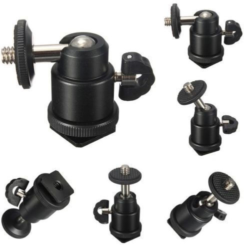 Feelworld Mini-Blitzschuhadapter Kamera-Monitorhalterung 360-Grad-Vlogger DSLR Mikrofon Monitor GoPro Halterung Vlogger
