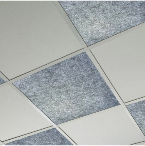 Audiodesigner Audio Treatment Material Panel (6 Pieces) 60cm x 60cm x 25mm in Gray Color