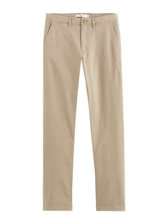Tohenri Παντελόνι Chino σε Ίσια Γραμμή Beige
