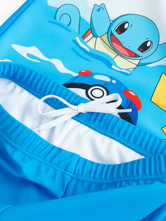Παιδικό Σετ με Σορτς Καλοκαιρινό 2τμχ Μπλέ Pokemon