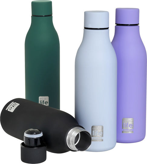 Ecolife Flasche Thermosflasche Rostfreier Stahl BPA Frei 550ml Ecolife Iron Grey