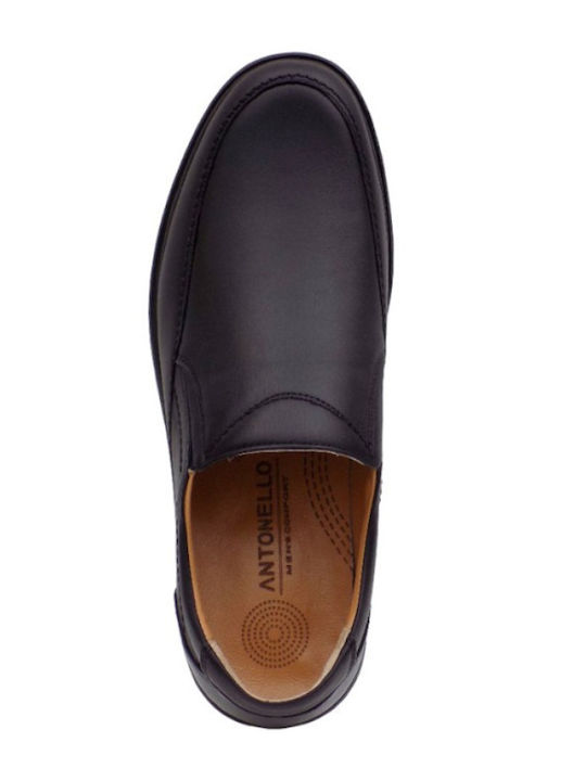 Leder Herren Mokassins in Schwarz Farbe