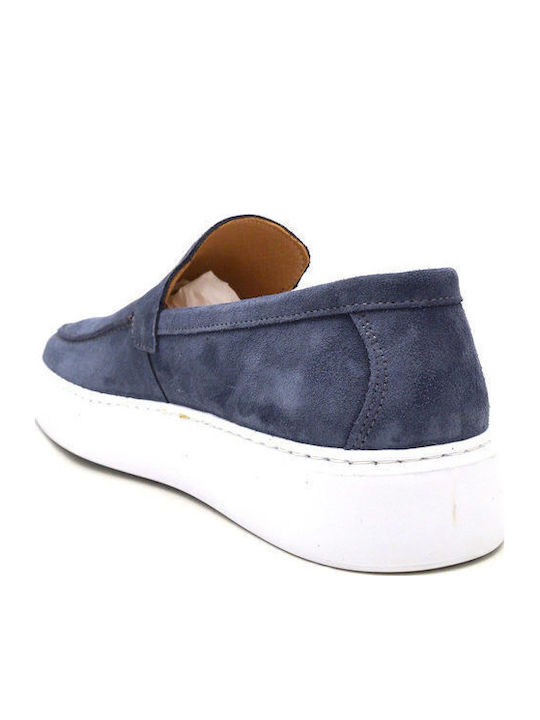 Men's Suede Loafers Blue