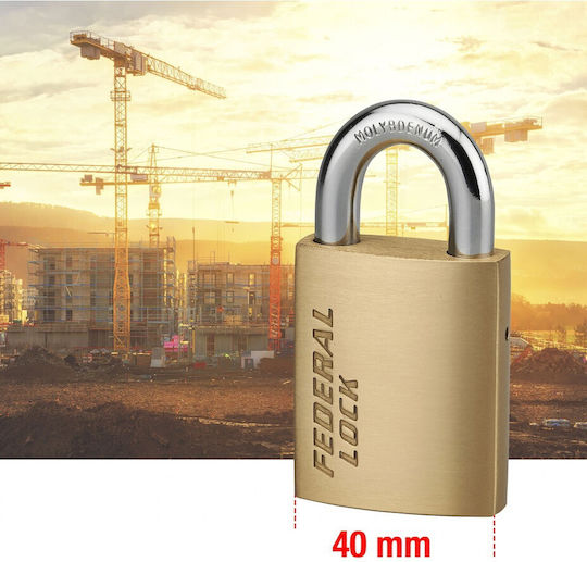 Thirard Bronze Padlock Brass with Key 40mm 1pcs