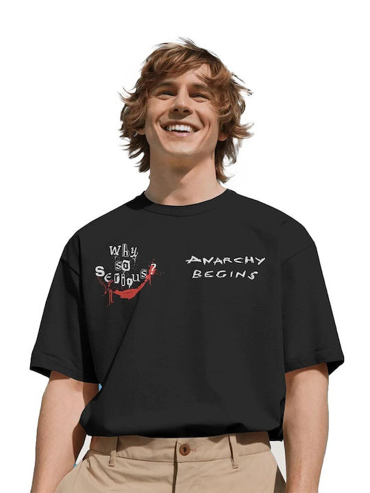 Cotton Division Dc Comics Oversize T-shirt Black Why So Serious? Mdcto001