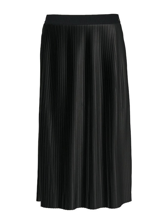 Pleated Maxi Skirt Black