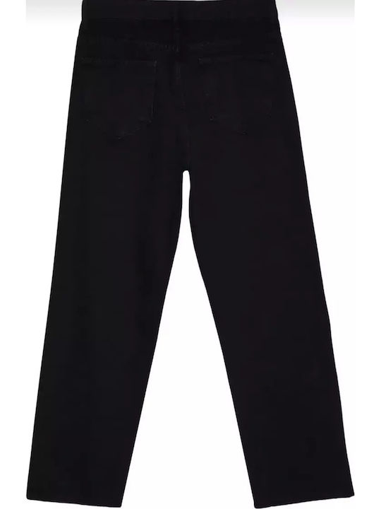 Pantalon De Blugi Pentru Bărbați Elastic Cu Fit Relaxed Baggy Negru