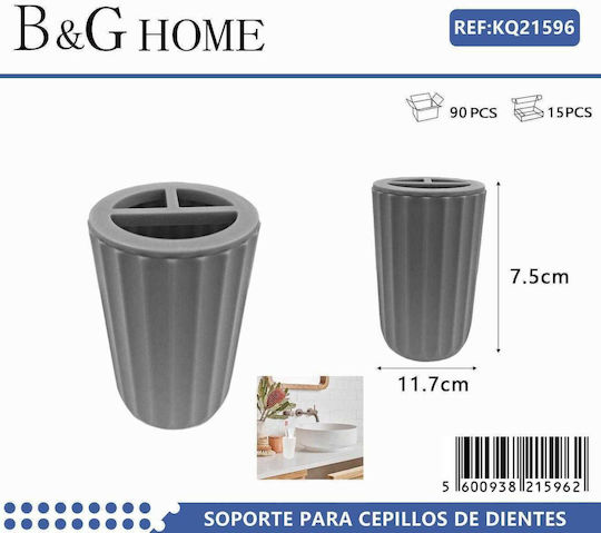 Baza de susținere a periuței de dinți Plastic Gri