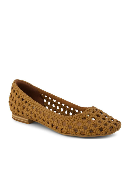 Briella Gewebte Basket Ballerina Damen Ballerinas Braune