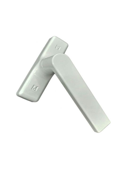 Domus Espag Window Handle White 17052