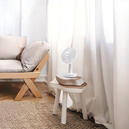 Eurolamp USB Rechargeable Fan 2200mAh 9W White