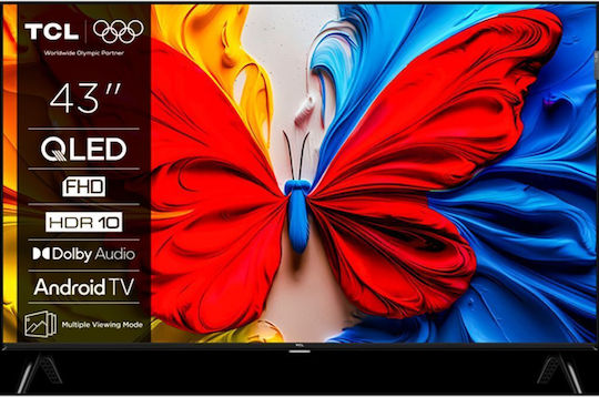 TCL Smart Τηλεόραση 43" Full HD QLED S5K HDR (2025) 43S5K