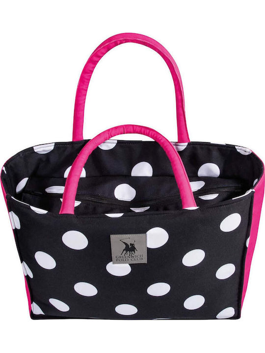 Greenwich Polo Club Stoff Strandtasche Schwarz