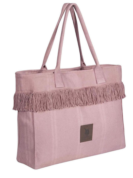 Greenwich Polo Club Geantă De Plajă Din Material Textil Roz Greenwich Polo Club Geantă De Plajă Din Material Textil Roz