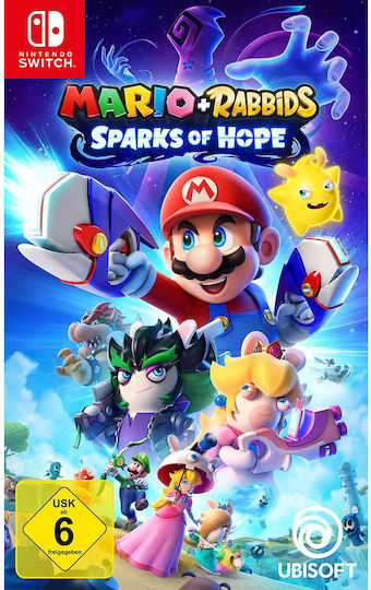 Nintendo ready2gaming Nintendo Switch Mario + Rabbids Sparks of Hope + Wireless Pro Pad X Gamepad for Switch White