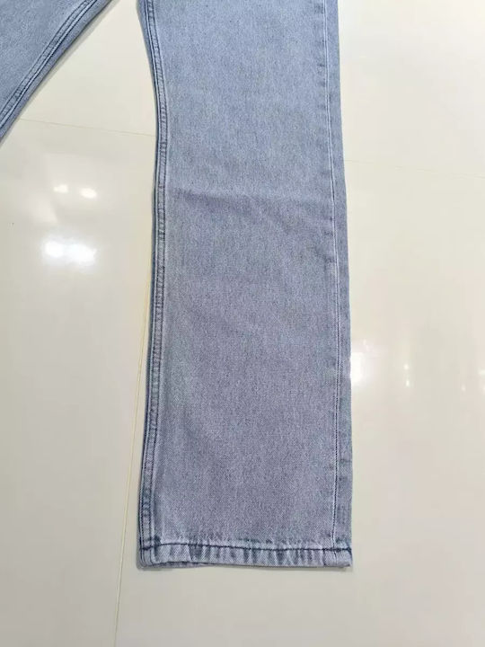 Men's Jeans Pants Elastic Blue
