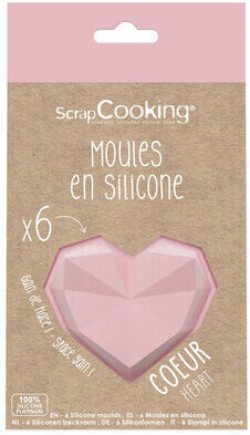 Scrap Cooking 6 forme din silicon 'inimi'