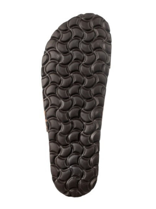 Leather Women's Flat Sandals Animal Print