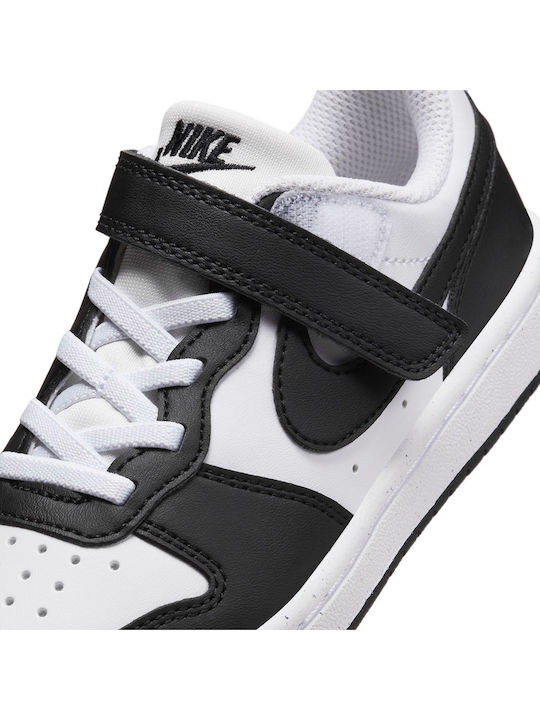Court Borough Kids Sneakers with Scratch White