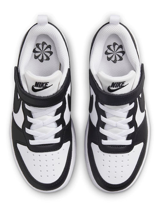 Court Borough Kids Sneakers with Scratch White