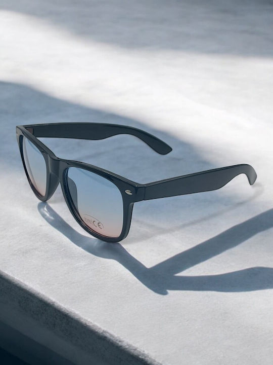 Dasoon Vision Unisex Sunglasses with Black Frame and Blue Lens 2478018