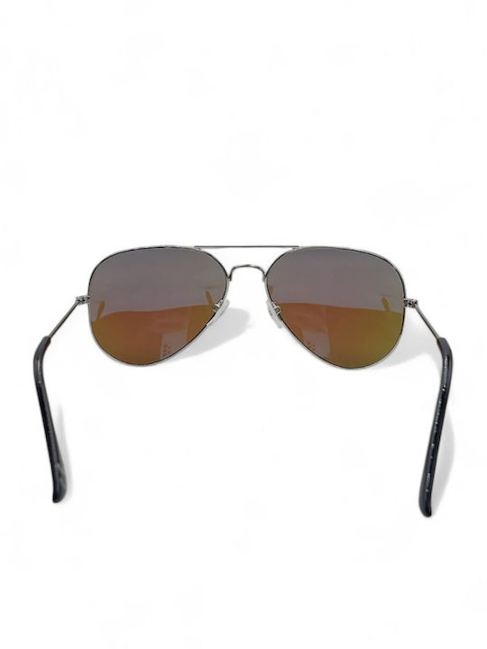 Dasoon Vision Unisex Sunglasses with Gold Metal Frame and Blue Polarized Lens 2478084