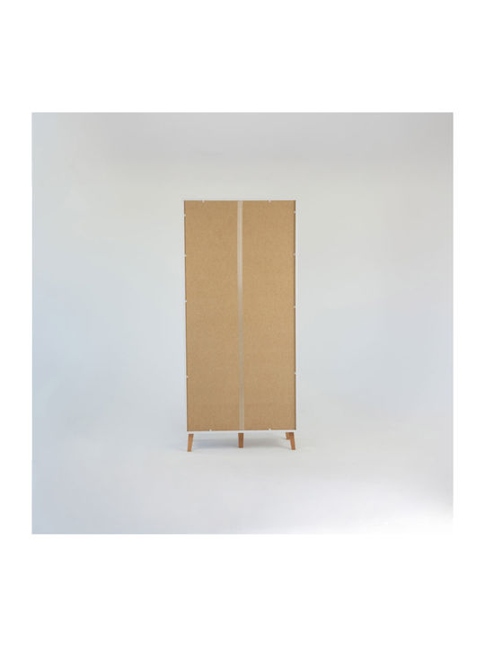 Doppeltür Kleiderschrank Timmy White-graphite-gray 90x50x199cm