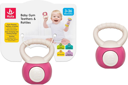 Hola Toys Zornăitoare de dentiție pentru 3 m+