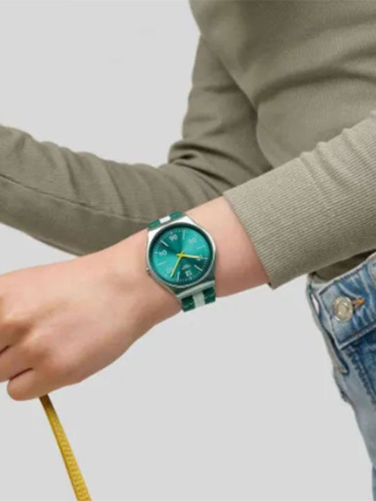 Swatch Casual Women's Watch with Fabric Strap
