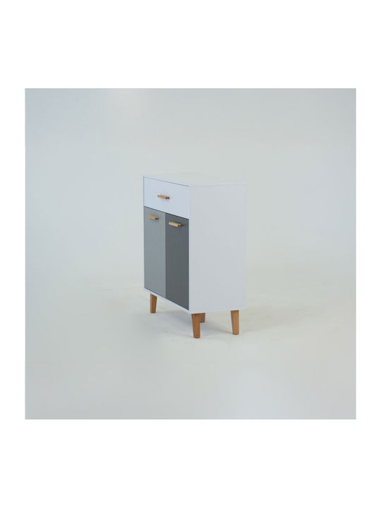 Bufet Timmy cu Sertare White-graphite-gray 84x36x92cm