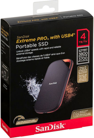 Sandisk Extreme Pro USB 4.0 Extern SSD 4TB 2.5