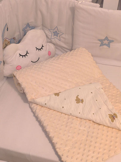 Mia Home Παπλωμα Βρεφικο Φουσκιτσες Εκρου 110x140