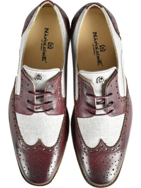 Leder Herren Oxfords Burgundisch