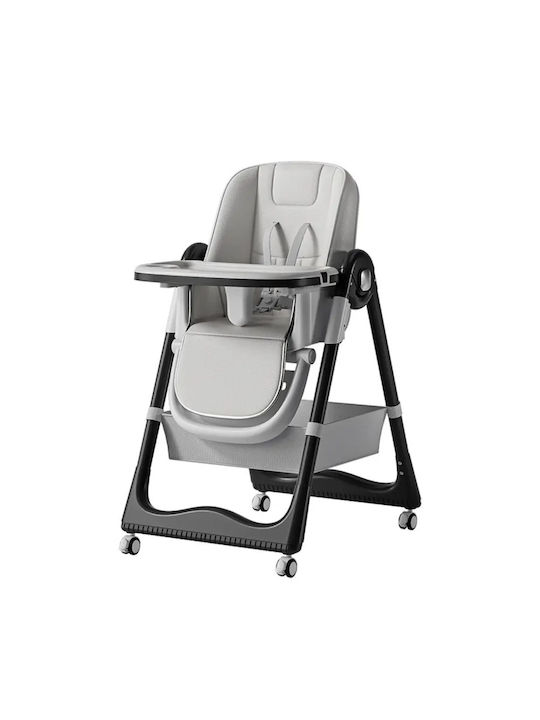 Homeone Foldable Baby Highchair White Homeone Foldable Baby Highchair White
