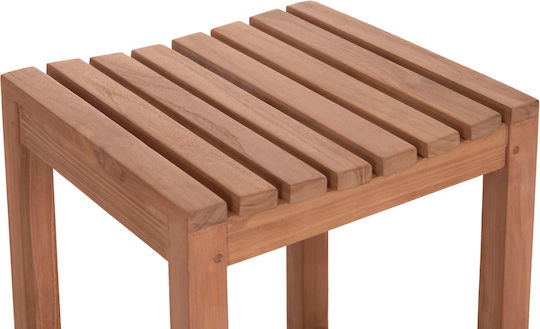 Hocker Bar mit Rückenlehne Hölzernes Nikol Natural 40x40x77cm